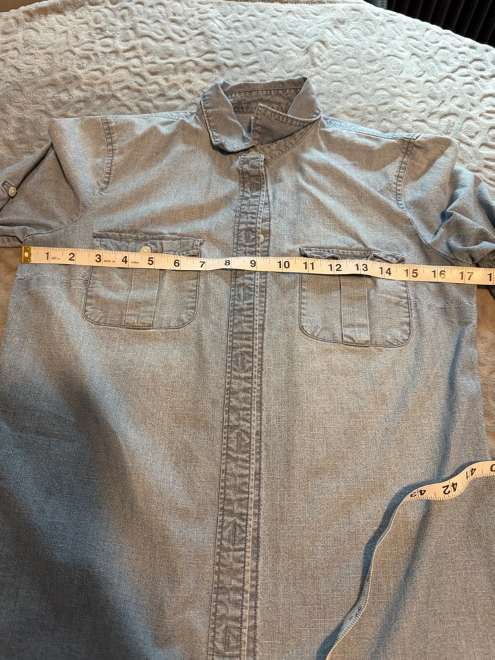 J. Crew Light Blue Denim Button-Down Shirt